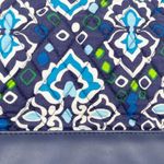 Vera Bradley Crossbody Drawstring Bucket Bag Purse Ink Blue Print Faux Leather Photo 5