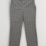 Talbots  Brown Black Classic Plaid Cotton Stretch Pocket Chatham Ankle Pants Sz 6 Photo 0