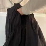 Splendid  Black Rayon Voile Drape Dress Long Sleeve V-Neck Size Large Photo 5