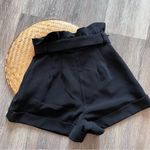 J.ing black‎ high Rise paper bag waist shorts Size XS Photo 5