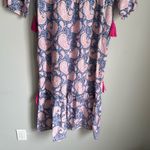 LA Plage Emily Maxi Dress in Jacaranda Paisley Print Small Pink Photo 3