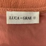 Luca + Grae  Rust Orange Wrap Dress Short Sleeve Casual Boho Chic Trendy Small Photo 4