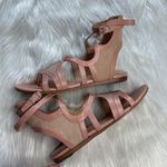 Balenciaga Pink Suede and Leather Gladiator Sandals Photo 6