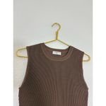 Aritzia Babaton Sculpt Knit Muscle Tank Size Small Brown Cropped Quiet Luxury Photo 5