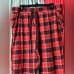 Aerie Red and Maroon Plaid Pajama set Photo 2