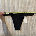 Somerfield Swim Reethi High Cut Cheeky Ribbed Bikini Bottom in Black Large NWT Photo 7