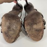 Tory Burch Brown Elizabeth Crocodile Heels Women’s Size 10 M Photo 12