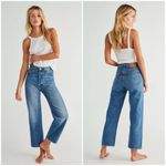 Levi's LEVI’S X Free People Premium Ribcage Straight Jeans in At The Ready Size 32 Photo 1