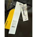 REMAIN by Birger Christensen Puglia Leather Shirt Dress Tarmac Size 12 Brown Photo 8