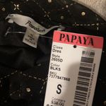 Papaya Black And Gold Printed Dress Photo 3