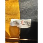 ROSETTA GETTY Black Tan Two Tone Cotton Jersey Colorblock Turtleneck Dress sz M Photo 8