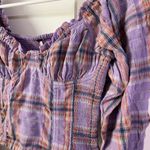 Free People  Purple Cherry Bomb Cropped Top- Size XS Photo 3