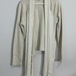 Lucky Brand Womans  Medium Long Sleeve Blanket Cascading Cream Detail Cardigan Photo 0