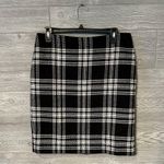 Talbots Black and White Plaid Pencil Skirt Career Office Womens Size 10 Photo 0