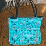 Makeup Bag Tote Aquamarine Blue Photo 7
