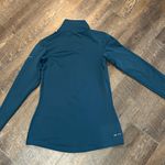 Nike Pro Dri-Fit Women's Quarter Zip Size Small Navy Blue Logo Swoosh Fitted Photo 4
