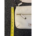 Calvin Klein  Pebble Faux Leather Crossbody Bag Off White Gold Hardware 9.5"x6.5" Photo 4