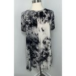 Acemi  Dress Womens Medium Blue Gray Tie Dye Short Sleeve T-shirt Pullover Casual Photo 3