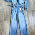 Forever 21 NWT  denim wide leg jumpsuits size S Photo 0