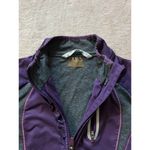 Athleta  Women's Purple Ruffle Front Full Zip Pockets Sport‎ Jacket Sz Small Photo 2