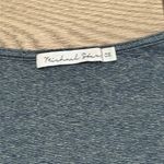 Michael Stars  Long Sleeve Blue Shimmer‎ Top One Size Photo 6