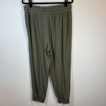 Anthropologie Saturday Sunday Billie Textured Jogger Pants Olive Casual Sz Large Green Photo 8