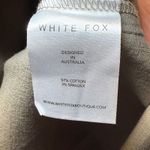 White Fox Boutique WHITE FOX Olive Green Wide Leg Pants Tie Waist Drawstring Cargo Style Photo 7