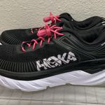 Hoka One One W Bondi 7 Women's Size 7.5 Black/White Running Shoes Photo 3