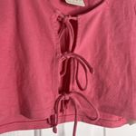 Free People Kitty Tee Velvet Rose Crop Top Tie Up Front Puff Sleeve Size XS NWT Photo 5