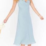 Show Me Your Mumu  Weddings Silver Sage Crisp Verona Cowl Dress - Large - NWT Photo 0