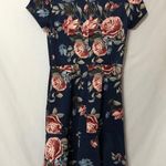 Love...Ady Floral Cap Sleeve Flounce Mini Dress Womens M Fit Flare Casual Photo 7