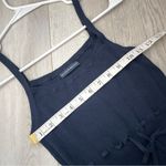 Brandy Melville Tank Top sandra knit ribbon womens Navy Blue (one size) coquette Photo 2