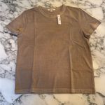 Madewell NWT Cotton Perfect Crewneck Sagebrush T-shirt Small stain Sz XXS Photo 6