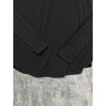 prAna  Black Long Sleeve V Neck Twist Back Athletic Top Women's Medium Photo 3