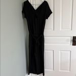 T by Talbots Black Stretchy Short Sleeve Jumpsuit Size Small Photo 2