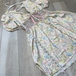 For Love & Lemons Dress floral glitter garden slip womens Pastel medium romantic Photo 7