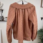 Lost + Wander  Sunday Funday Peasant Top Brown Size Small NWT Photo 3