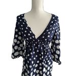 BODEN Blue White Pom Tunic Coverup Dress Size US 2P Photo 1