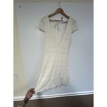 Love Shack Fancy Gypsum White Elvirie Crochet Mini Dress - Large Photo 8