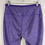 prAna  Tori Capri Cut-Out Purple Heathered Leggings Photo 6