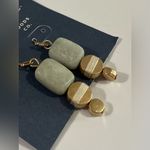 Universal Threads NWT Universal Thread Green and Gold Statement Earrings Photo 0