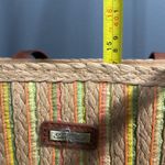 Sun ‘N’ Sand accessories large beach tote bag tan wicker like weave design new Photo 8