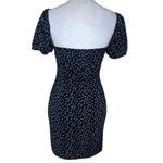 Missguided 90's Black White Polka Dot Puff Sleeve Milkmaid Mini Dress 6 Girly Photo 5