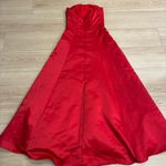 Vintage Y2K Scott McClintock Strapless Embroidered Ball Gown Size 6 *READ Red Photo 11