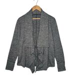 Nike  Yoga Top Womens M Dri Fit Open Front Drape Cardigan Heathered Athletic Gray Photo 1
