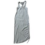 Sweaty Betty  Weekend Twist-Back Dress Gray Long Midi Adjustable Medium Ribbed Photo 2