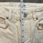 La Ligne Sz 23 Meredith Off White Cream High Rise Cropped Flare Leg Denim Jean Photo 3