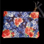 The Pioneer Woman Heritage Floral Cosmetic‎ Bag Blue Photo 3