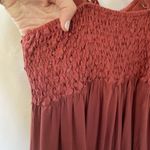 Pink Lily coral spaghetti strap maxi dress cutout detail padded cups ruffle lace Photo 11