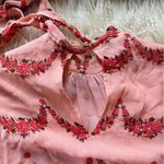 Anthropologie Nikasha Bishop Blouse Long sleeves Billowy Sleeve floral Sheer Photo 12